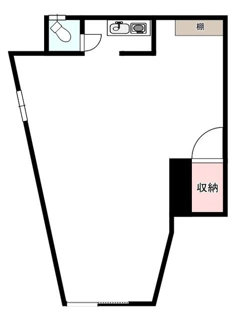 小岩の事務所仕様物件の平面図