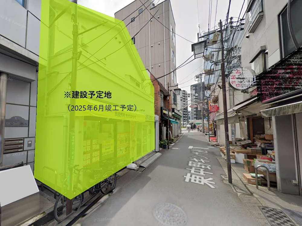 東中野の居抜き店舗の外観