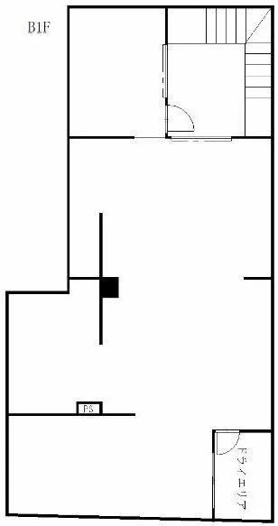 貸店舗(スケルトン)の平面図