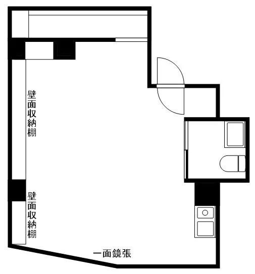 早稲田の事務所仕様物件の平面図
