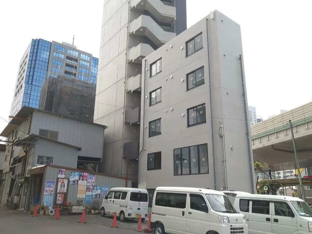 芝浦ふ頭のスケルトン物件の外観