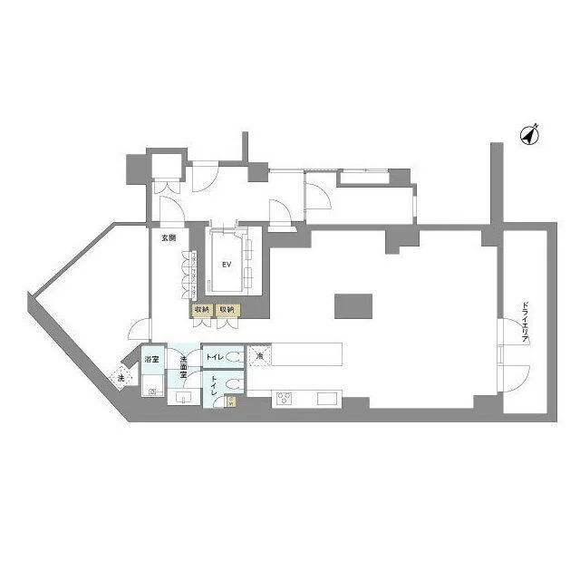 恵比寿の事務所仕様物件の平面図