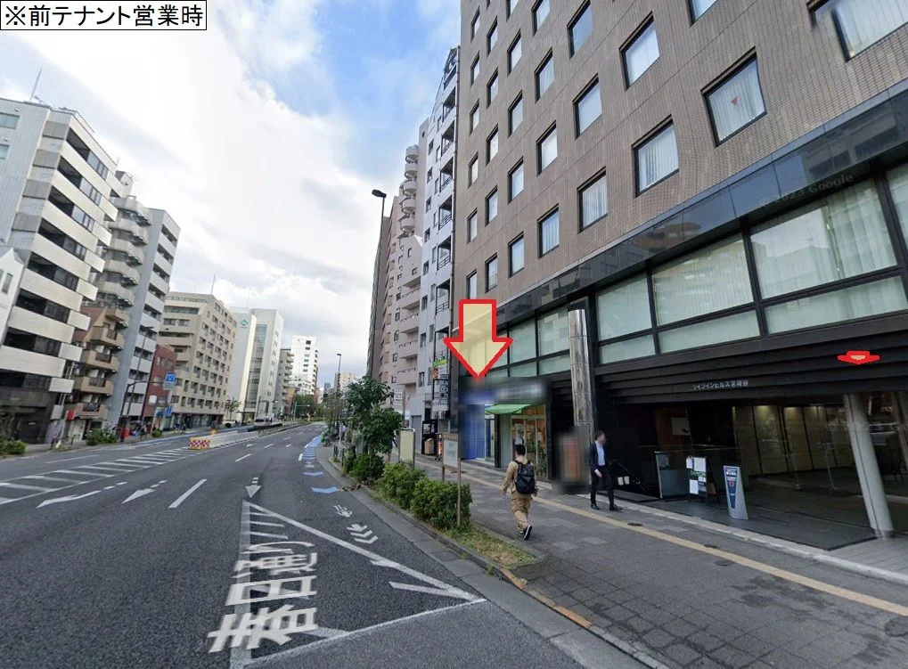 貸店舗(スケルトン)の外観