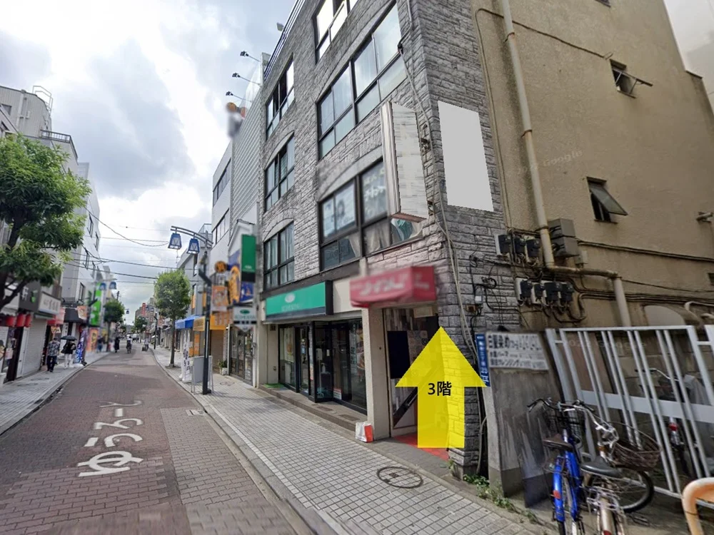 亀有のスケルトン店舗物件の外観