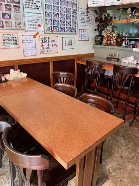 衣笠の居抜き店舗の内装