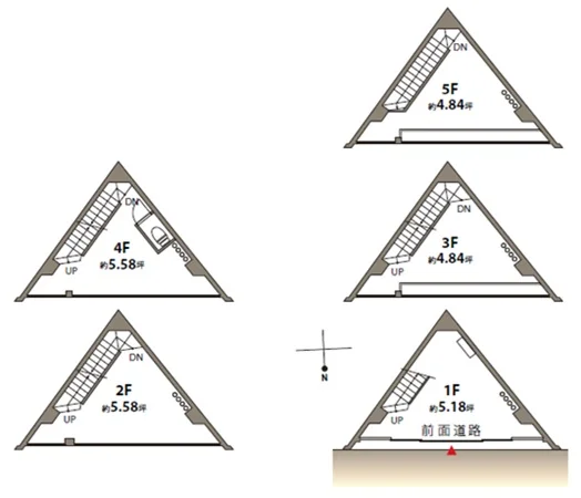 貸店舗(スケルトン)の平面図