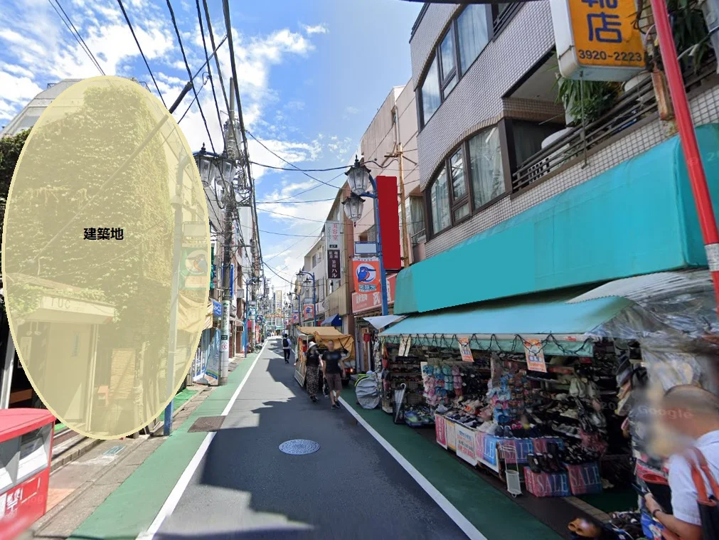 貸店舗(スケルトン)の外観