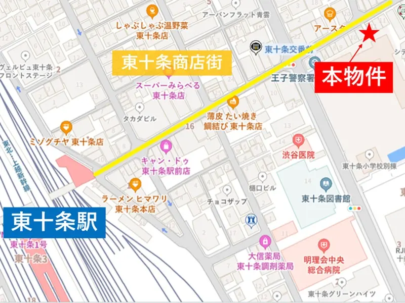 テイクアウトの居抜き物件の地図