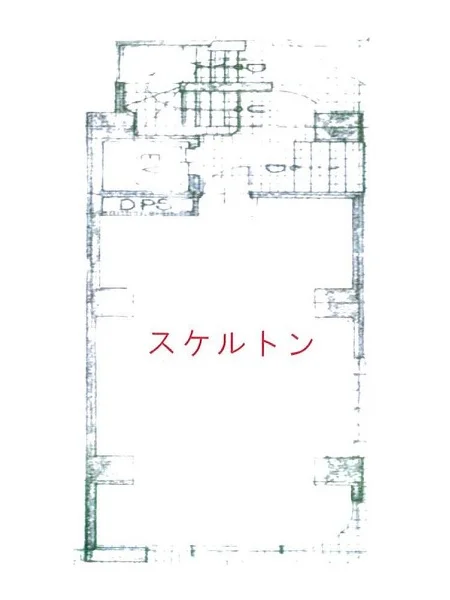 貸店舗(スケルトン)の平面図