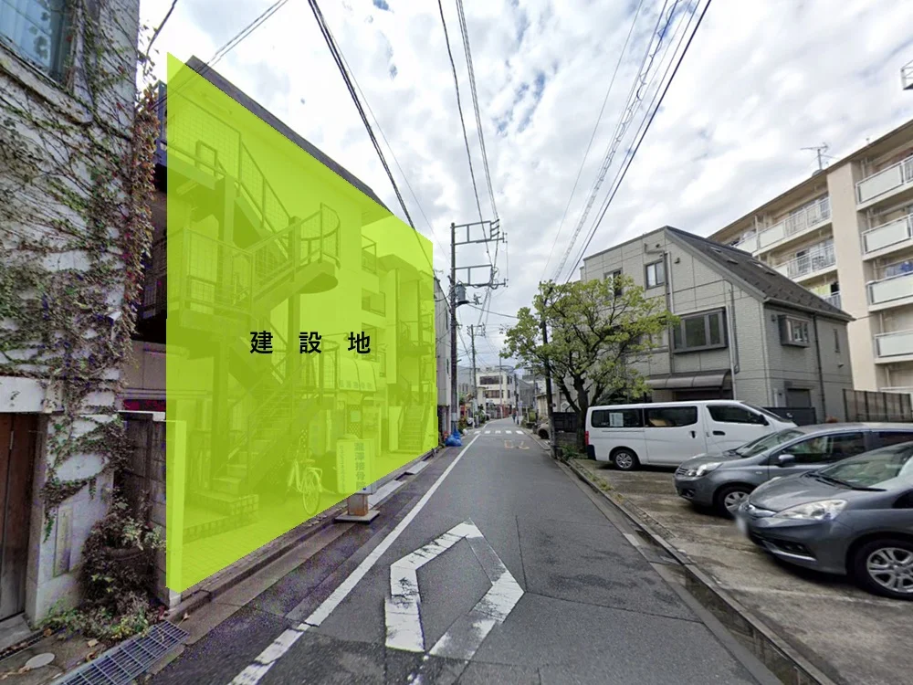 中野新橋のスケルトン店舗物件の外観