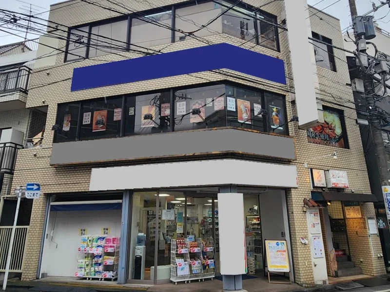 貸店舗(スケルトン)の外観