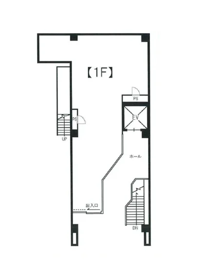 町田のラーメン居抜きの平面図