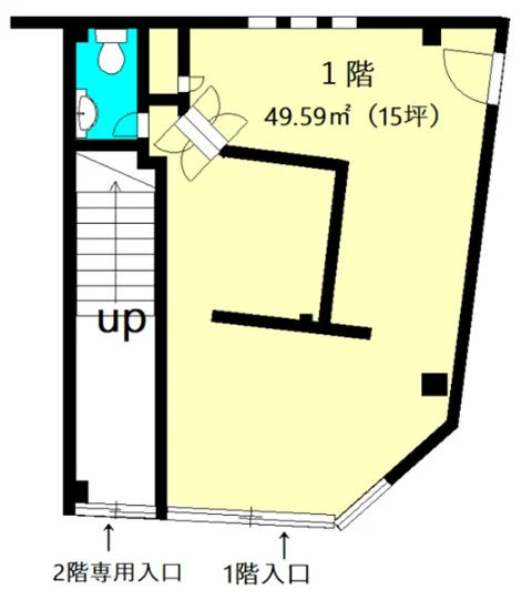 大袋の居酒屋居抜きの平面図