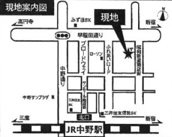 貸店舗(リース)の地図