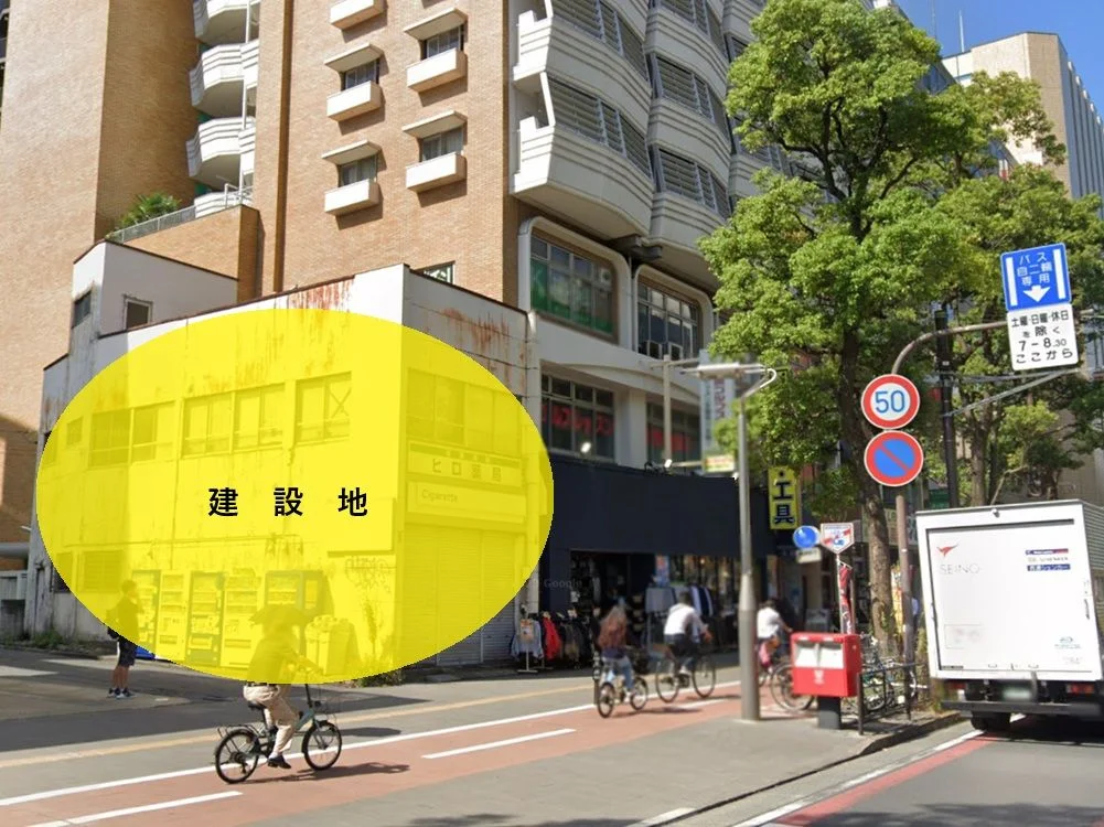 貸店舗(スケルトン)の外観