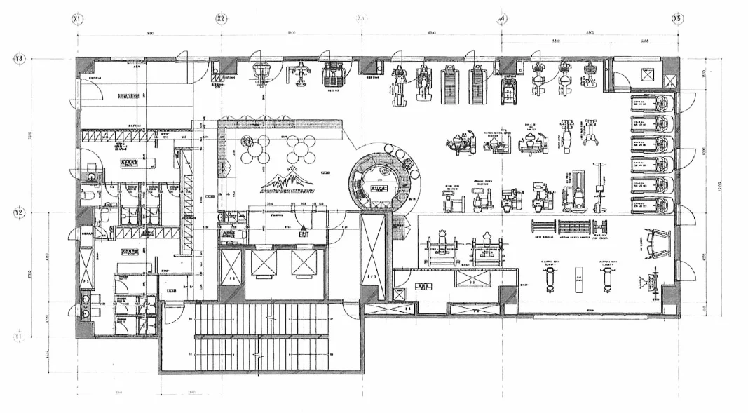 桜木町の居抜き店舗の平面図