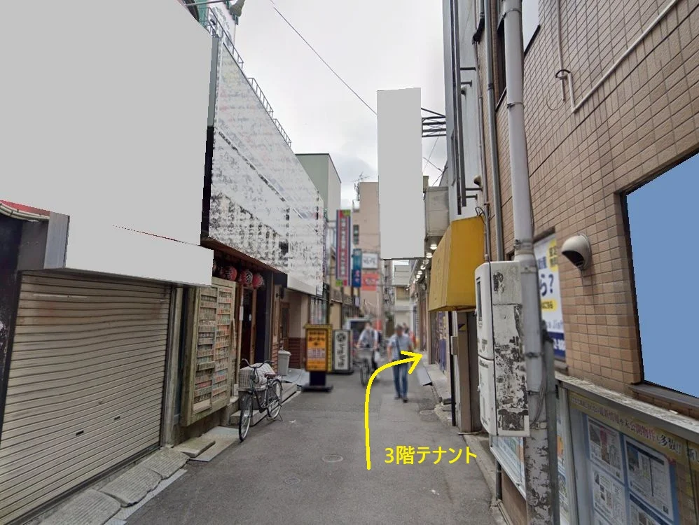 本八幡のスケルトン店舗物件の外観