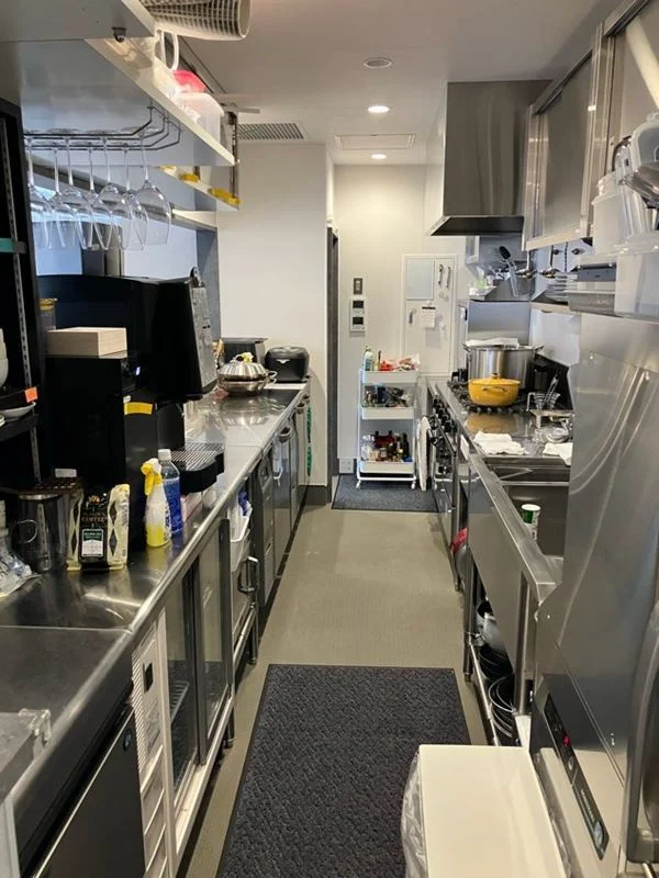 虎ノ門ヒルズの居抜き店舗の厨房