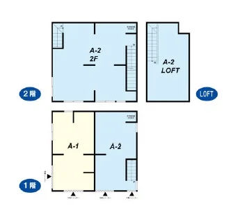 貸店舗(スケルトン)の平面図