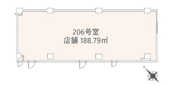 市川のスケルトン物件の平面図