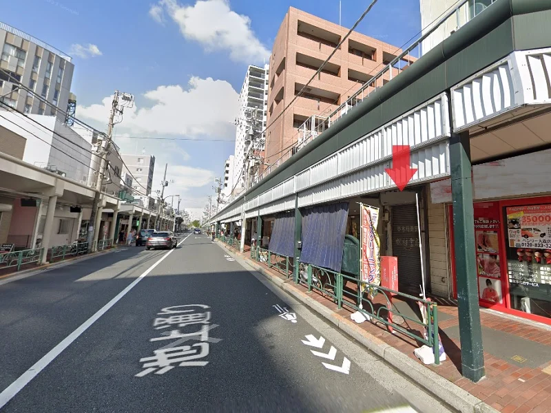 大森のスケルトン店舗物件の外観