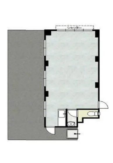 中野新橋の事務所仕様物件の平面図