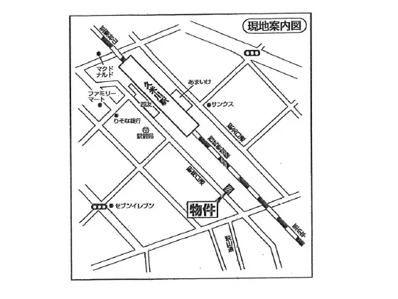 久米川のBAR・ショットバー居抜きの地図
