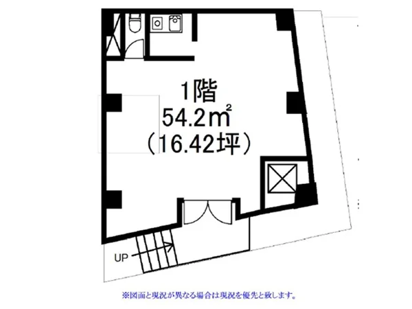 明治神宮前〈原宿〉の美容室・理容室居抜きの平面図