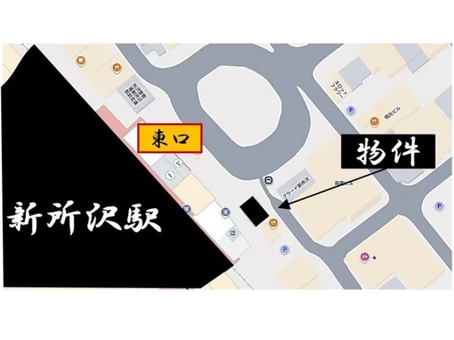 新所沢のスケルトン物件の地図