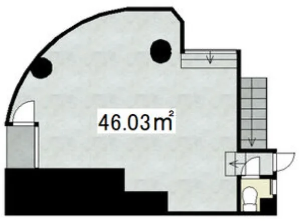 大泉学園のスケルトン物件の平面図