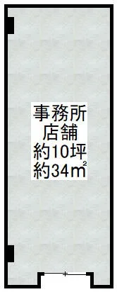 貸店舗(スケルトン)の平面図