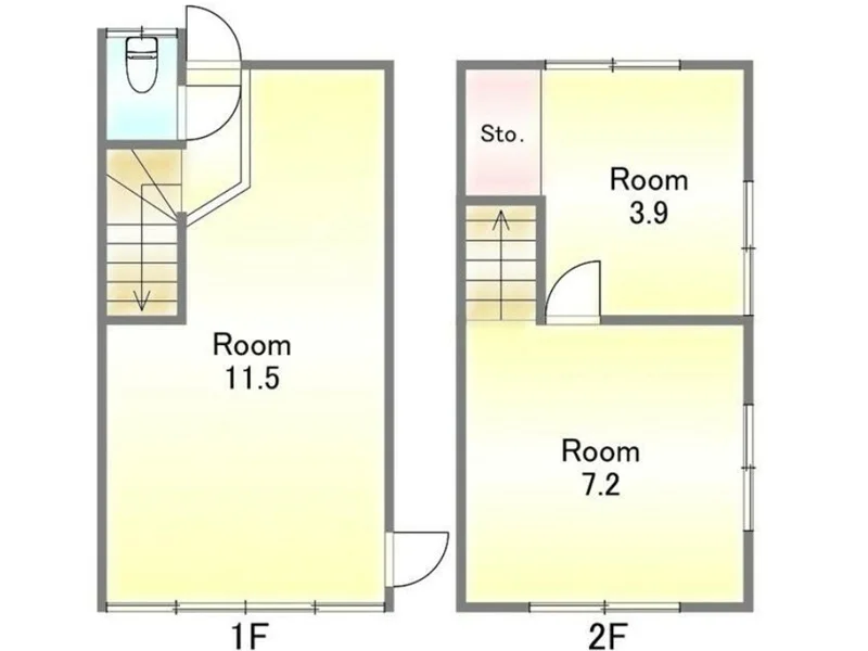 志村三丁目の事務所仕様店舗物件の平面図