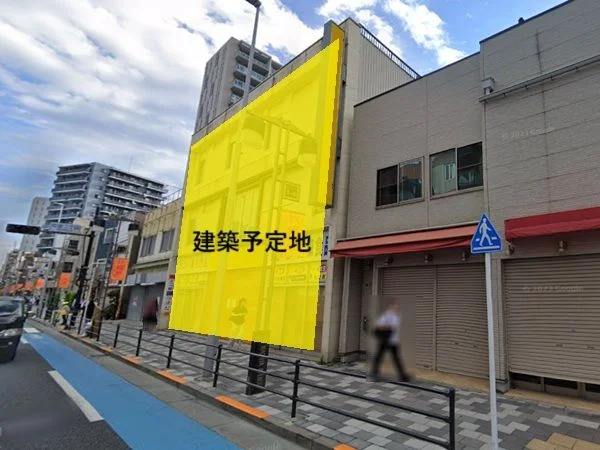 貸店舗(スケルトン)の外観