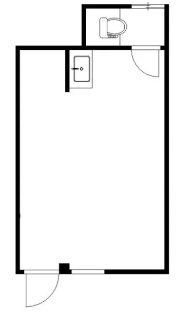 鶴ヶ峰の事務所仕様物件の平面図