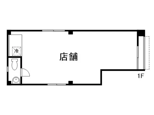 中華料理の居抜き物件の平面図