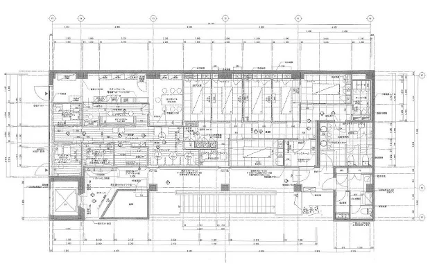 自由が丘の居抜き店舗の平面図