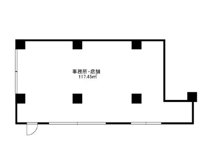 横浜のスケルトン物件の平面図