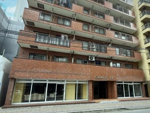 千葉のスケルトン店舗物件の外観