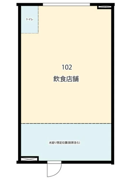 たまプラーザのスケルトン物件の平面図