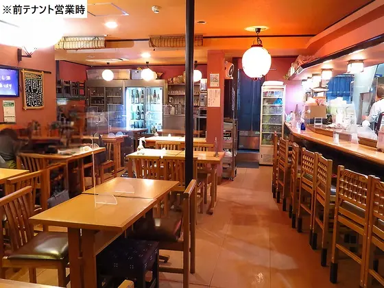 三田の居酒屋居抜きの内装