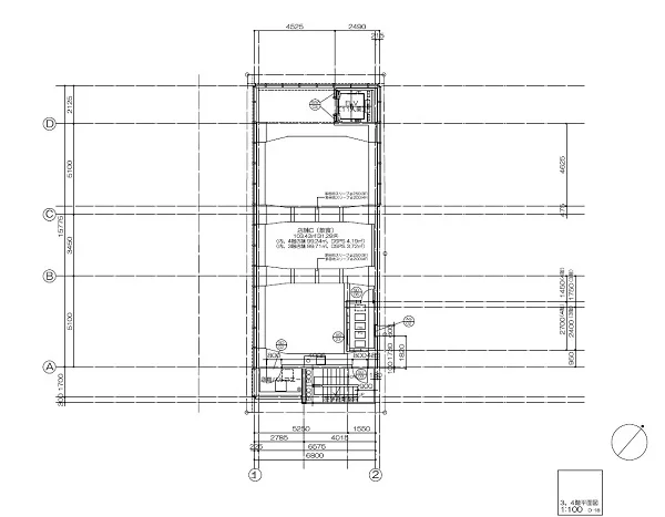 月島のスケルトン物件の平面図
