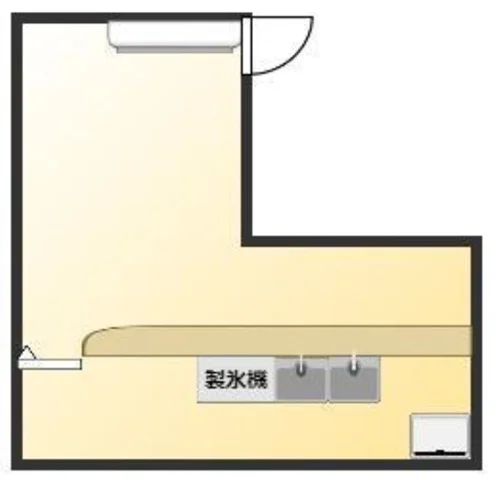 スナック・パブの居抜き物件の平面図