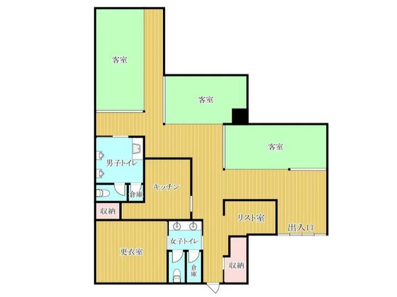 坂戸のキャバクラ・クラブ居抜きの平面図