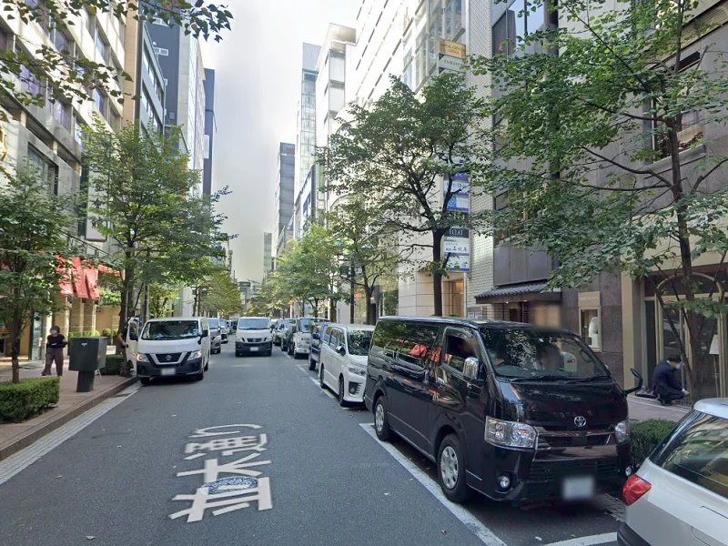 銀座のスケルトン物件の外観