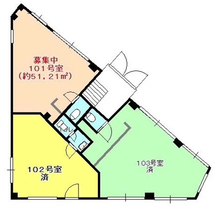 大宮の居抜き店舗の平面図