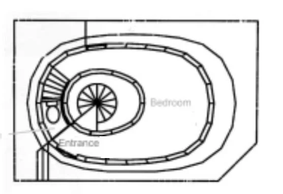 渋谷の事務所仕様物件の平面図