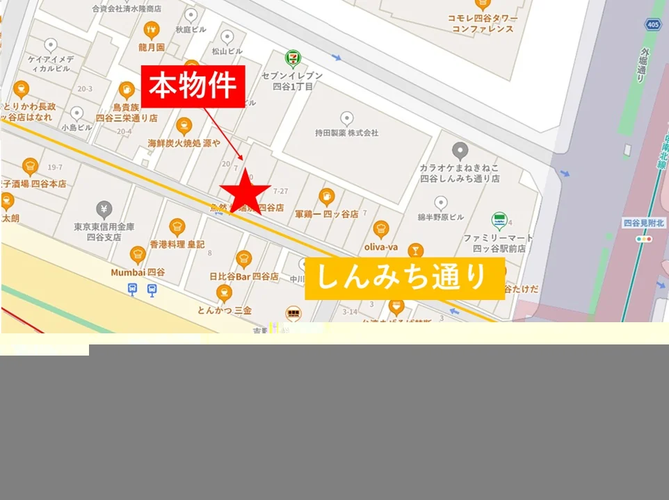 貸店舗(スケルトン)の地図