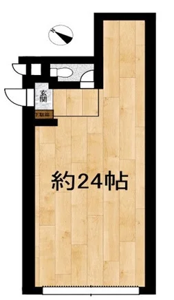 北赤羽の事務所仕様店舗物件の平面図