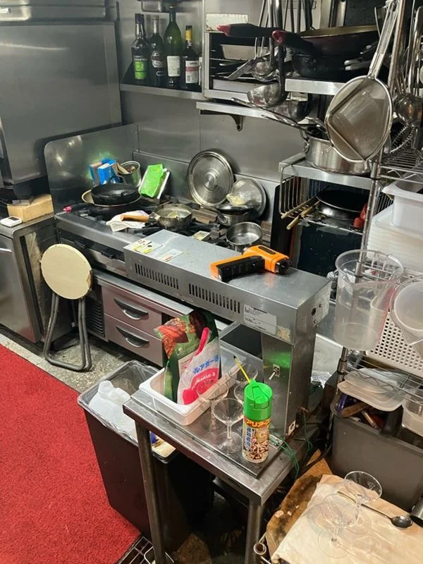 成城学園前の居抜き店舗の厨房