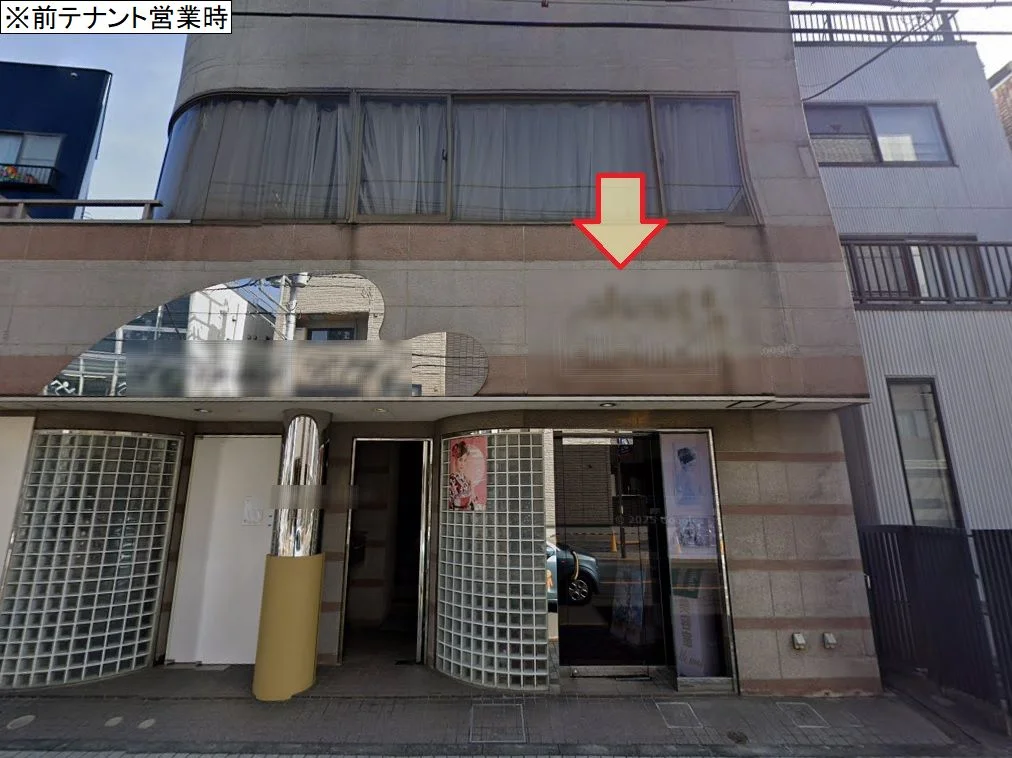 美容室・理容室の居抜き物件の外観